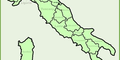 Քարտեզ Իտալիայի ցույց է տալիս Միլան