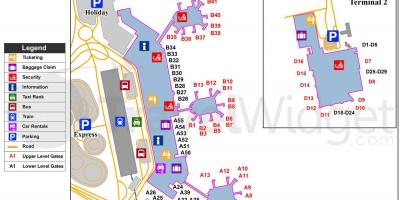 Քարտեզ Միլանի օդանավակայանների և երկաթուղային вокзалов